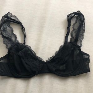 La Perla Studio Black mesh lace bra 34B